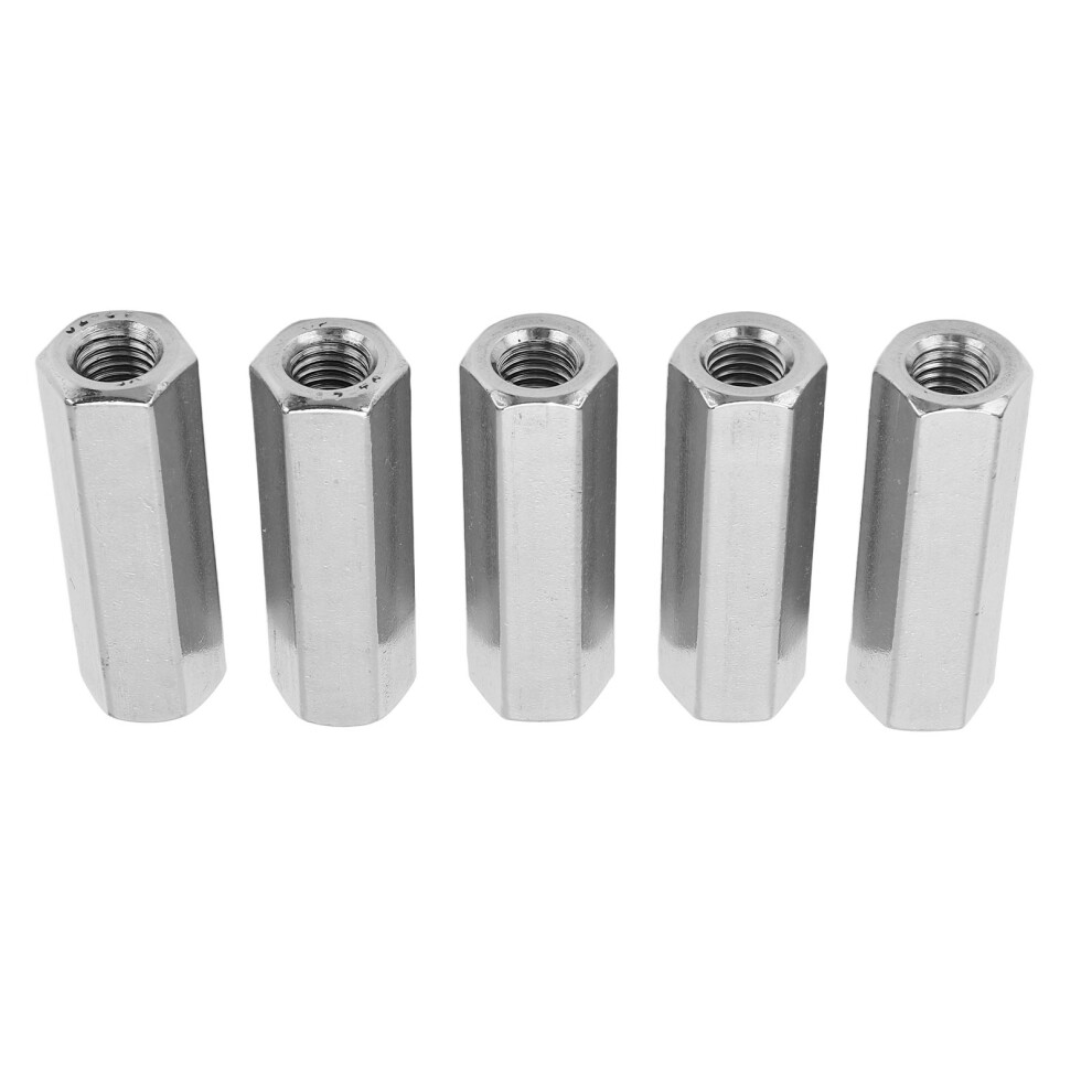 5 Pcs Hex Coupling Nut M10x1.5 L55mm Stainless Steel Rustproof For Bolts 9391332453550