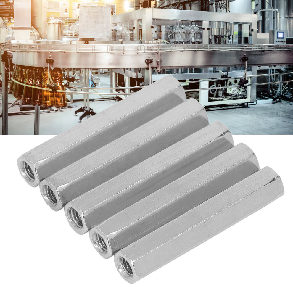 5 Pcs M8x1.25 Hex Coupling Nut 75Mm Length Stainless Steel 304 For Bolts 4071332453587