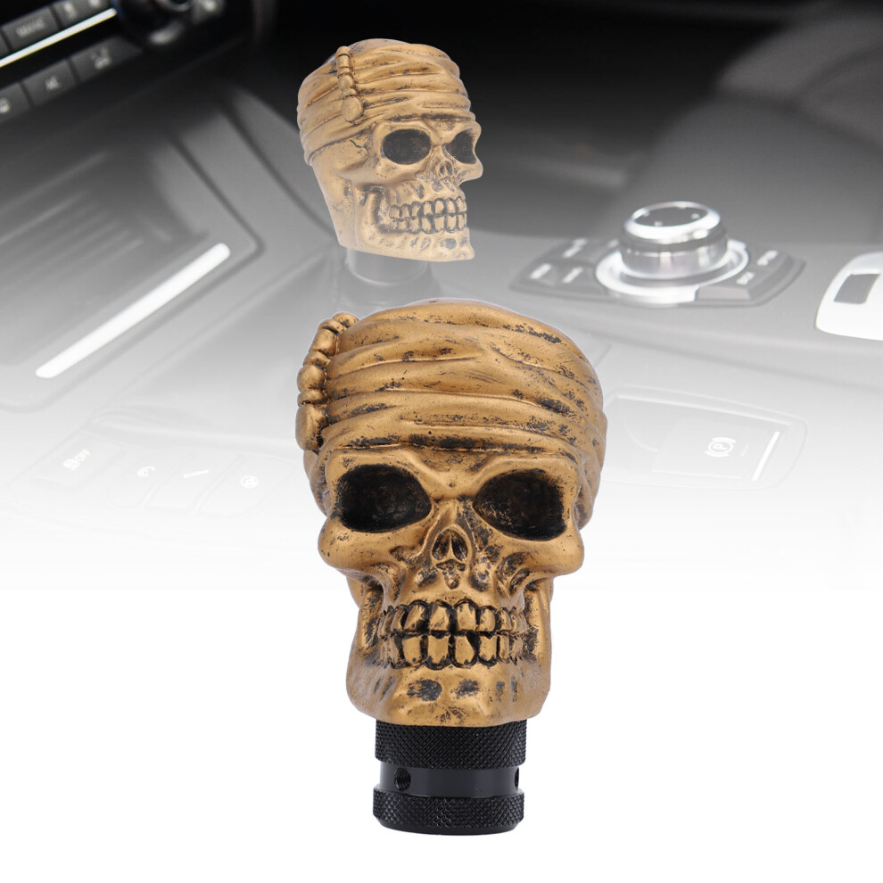 Skull Head Shift Knob Resin 15Mm 4-6Mt/At Bronze 7901332453478