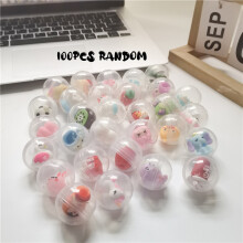 (100pcs Random) 5/20/50/100pcs Mini Kawaii Assorted Plastic Capsule Toys - 1.18in Designs ,for Christmas,Random Selection