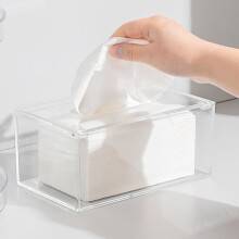 Modelo: Caja de pañuelos acrílica, 20x12x9cm, Transparente