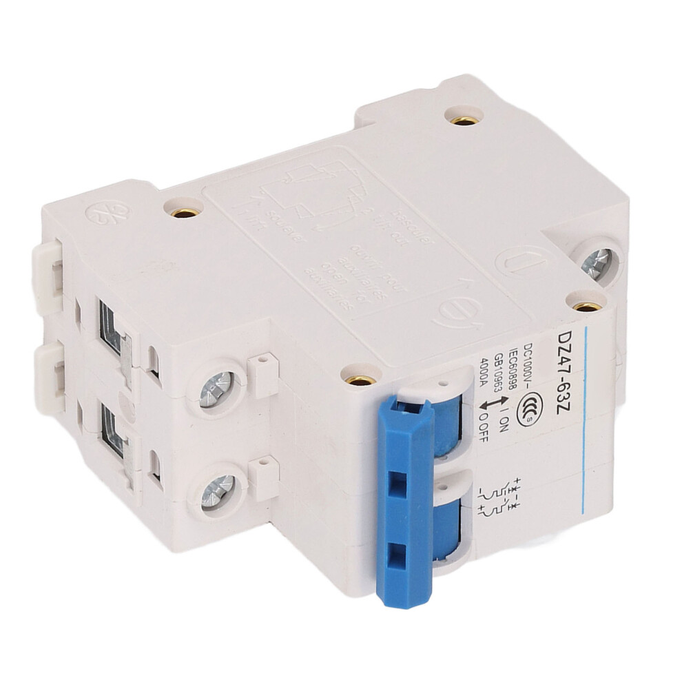 Dz47-63Z 1000V Dc 4000A Circuit Breaker, 63A Din Rail Mount 4921332457927