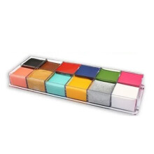 12 Colors 3.4oz Water-Based Cosmetic Palette, Fast Dry for Body Makeup