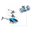 Mini 2-Kanal RC-Hubschrauber blau USB 10,5x18cm 3