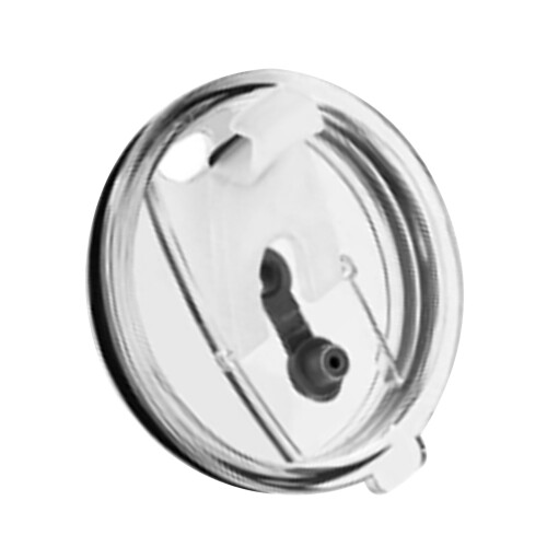 30oz Transparent Plastic Mug Sealing Cover, 92mm/3.6in Inner
