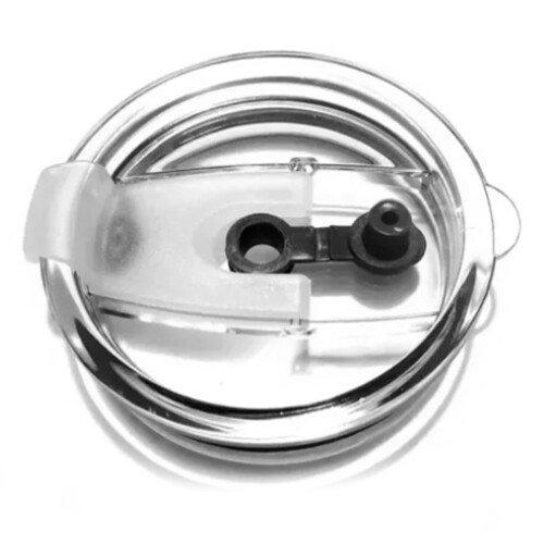 30oz Transparent Plastic Mug Sealing Cover, 92mm/3.6in Inner 2