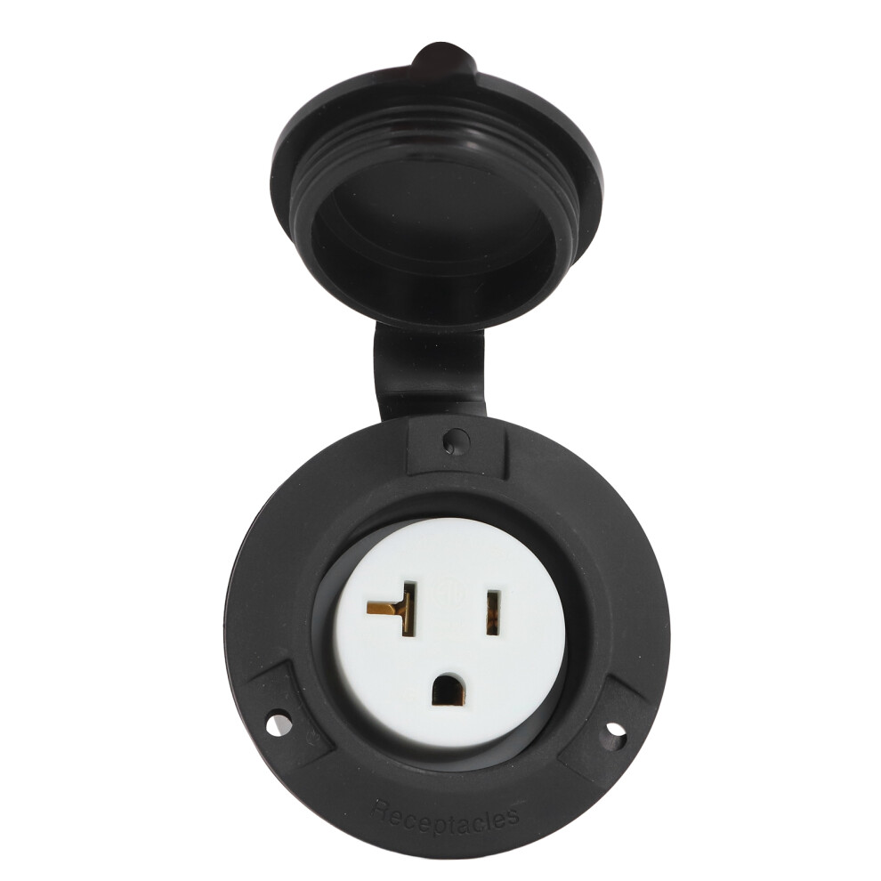 Robust Straight Blade Socket: 125V 20A With Uv & Impact Resistance 8791332464494