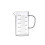 Glass Meter Ergonomic Thick Handle Transparent Oven 1