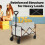 Foldable Wagon Cart,Collapsible Folding Wagon Garden Cart 5