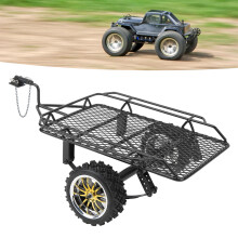RC Small Trailer with Iron & Rubber, 205x162mm, Black