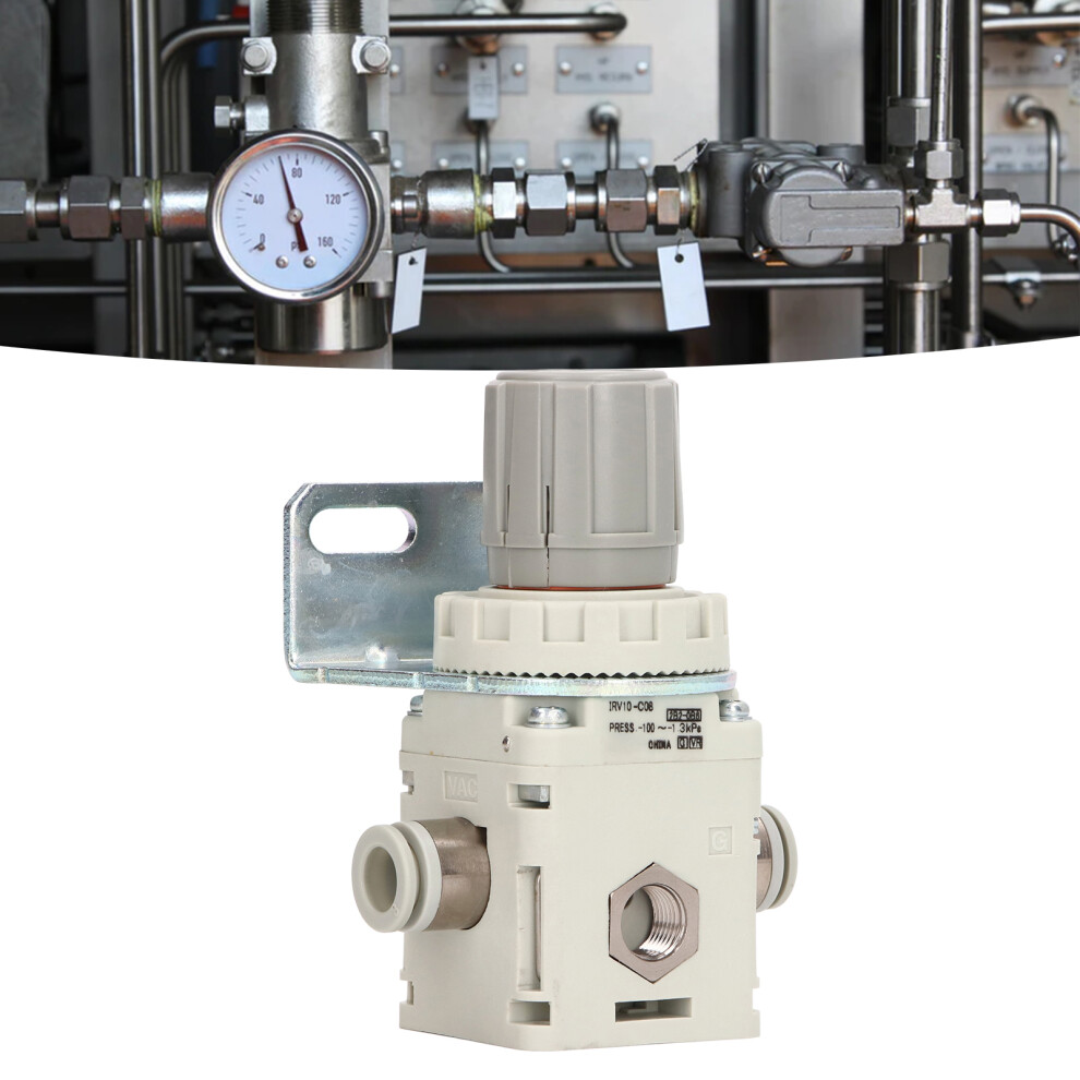 Pneumatic Vacuum Pressure Valve With Bracket, 8Mm Od, Abs 4631332471457