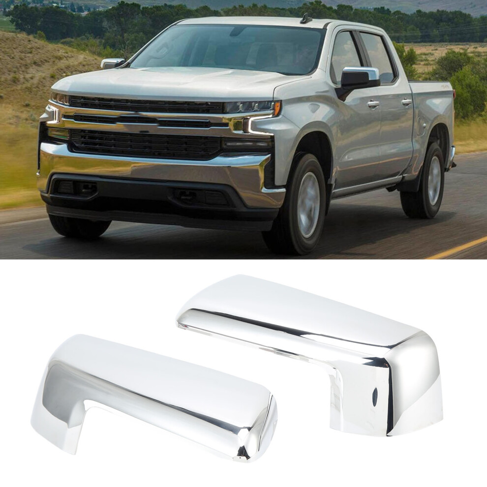 Chrome Side Rear Mirror Cover For Silverado 1500 2019-2022 5041332475673