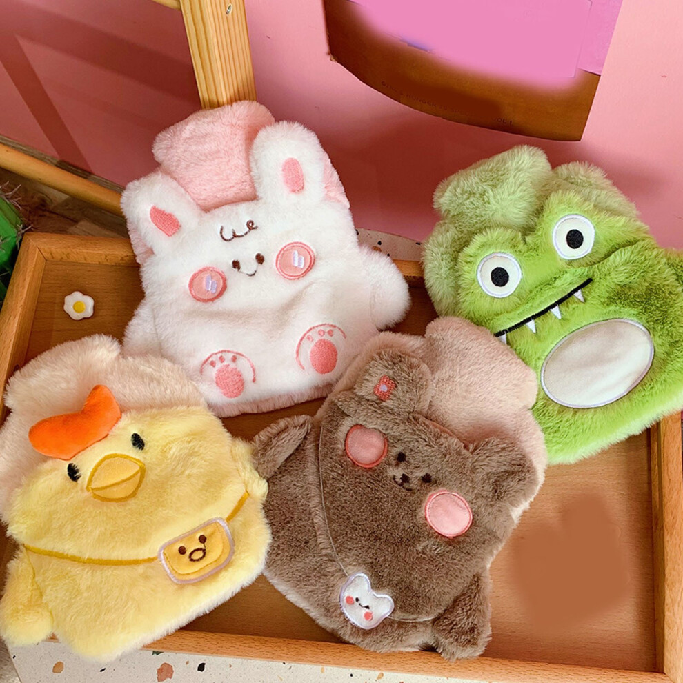 Leakproof Green Crocodile Cartoon Hot Water Bag 2# Plush Cover