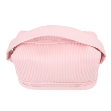 Pochette per trucco rosa ad ampia capacità 25x14,5x14 cm