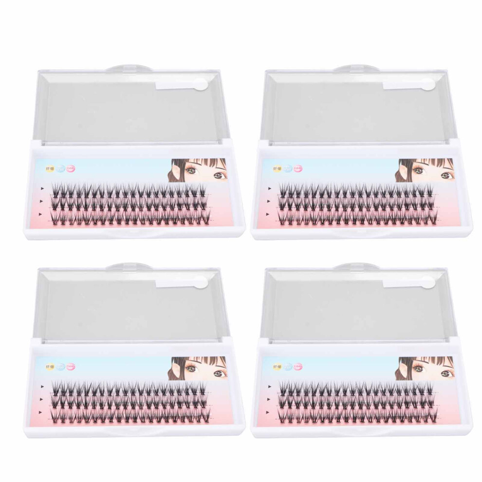 4 Box C Curl Lash Clusters 11mm Lightweight Individual Extensions