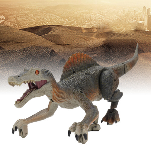 Electric Dino Model with Remote Control and LED Light Mechanical Dinosaur Toy