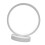 Lampada da tavolo LED circolare - bianco, silicone e ferro 10