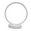 Lampada da tavolo LED circolare - bianco, silicone e ferro 7