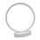 Lampada da tavolo LED circolare - bianco, silicone e ferro 11