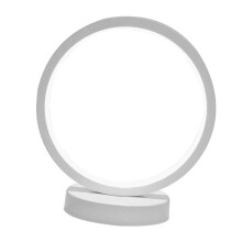 Lampada da tavolo circolare LED bianco luce notturna con regolazione della luminosità