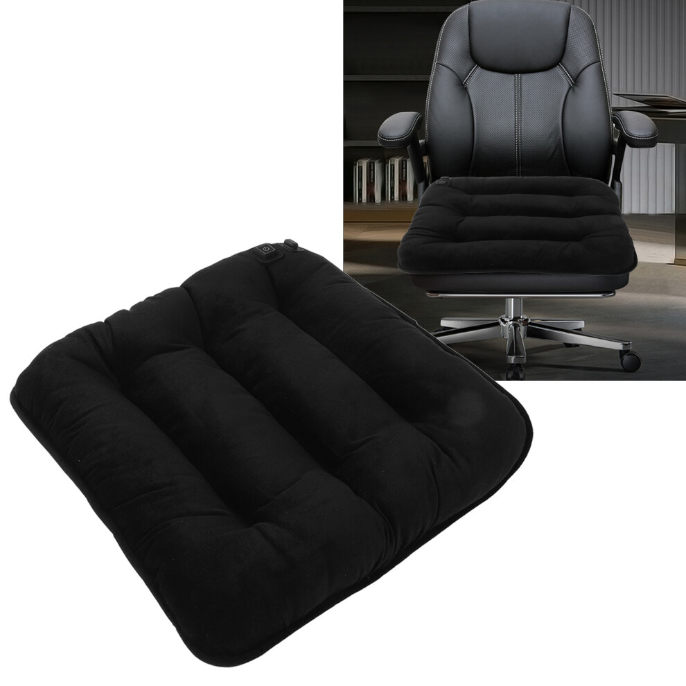 Multifunctional Heated Cushion USB 5V 3-Temp Control Black