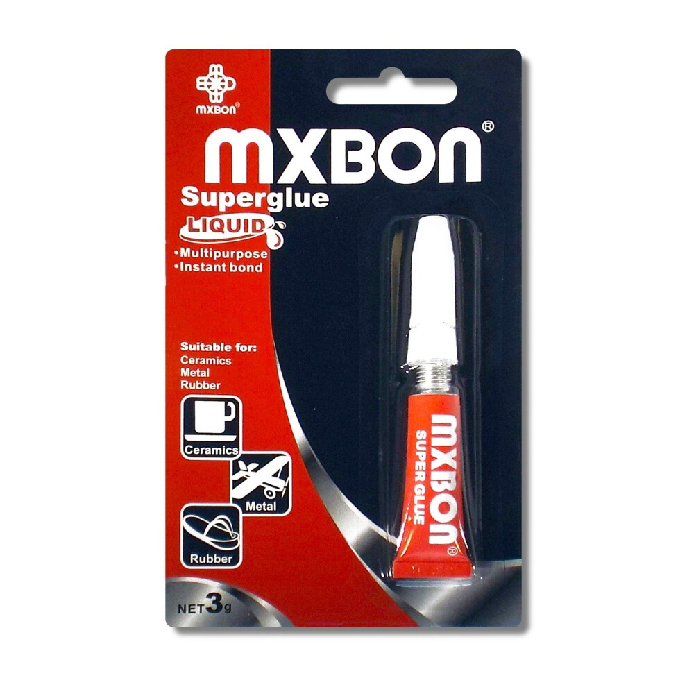 Mybon 3Gm Multipurpose Instant Bond Liquid Superglue 5060305500020