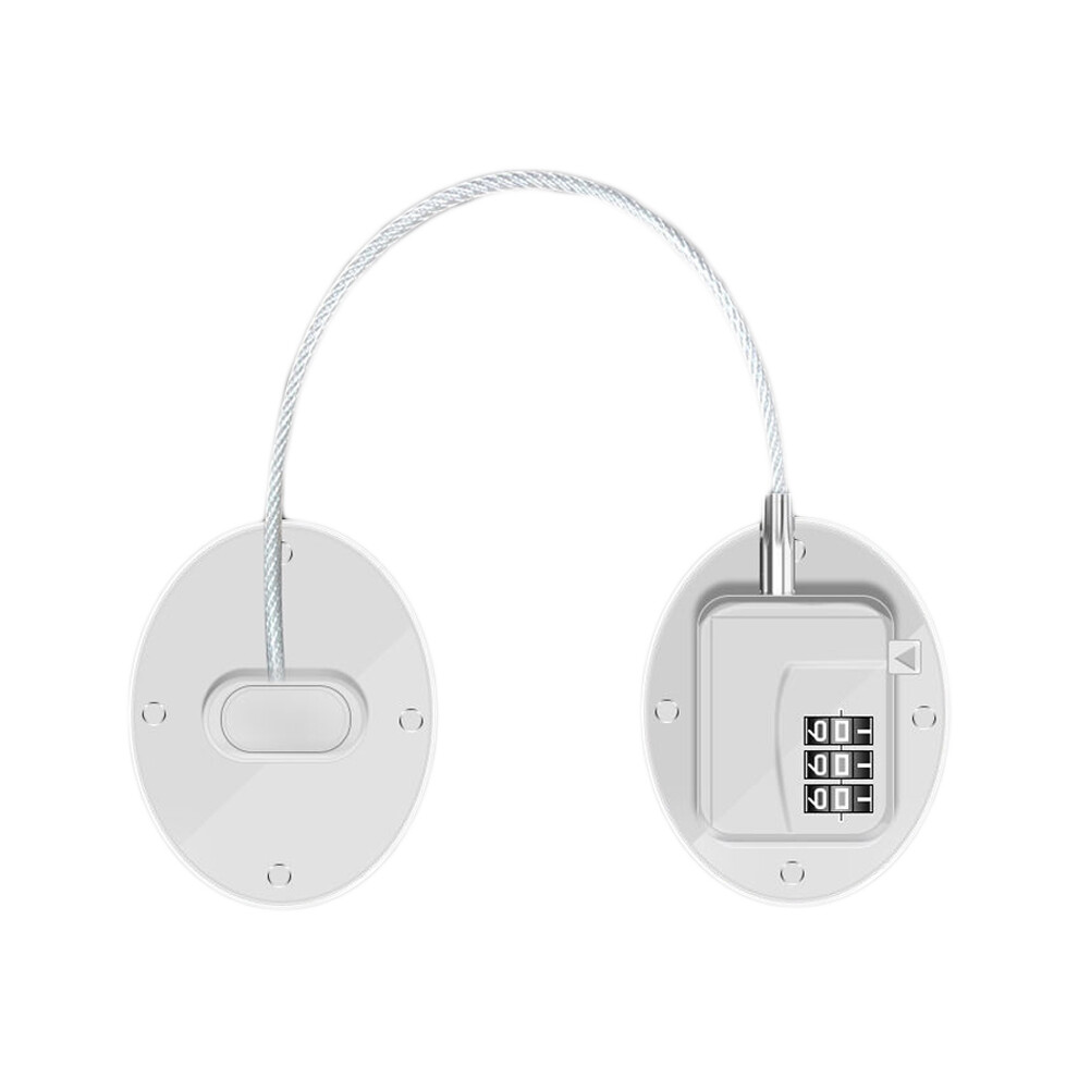 Fq1 White Fridge Lock: Strong Metal & Abs With 3-Digit Combo For Safety 3511332494902