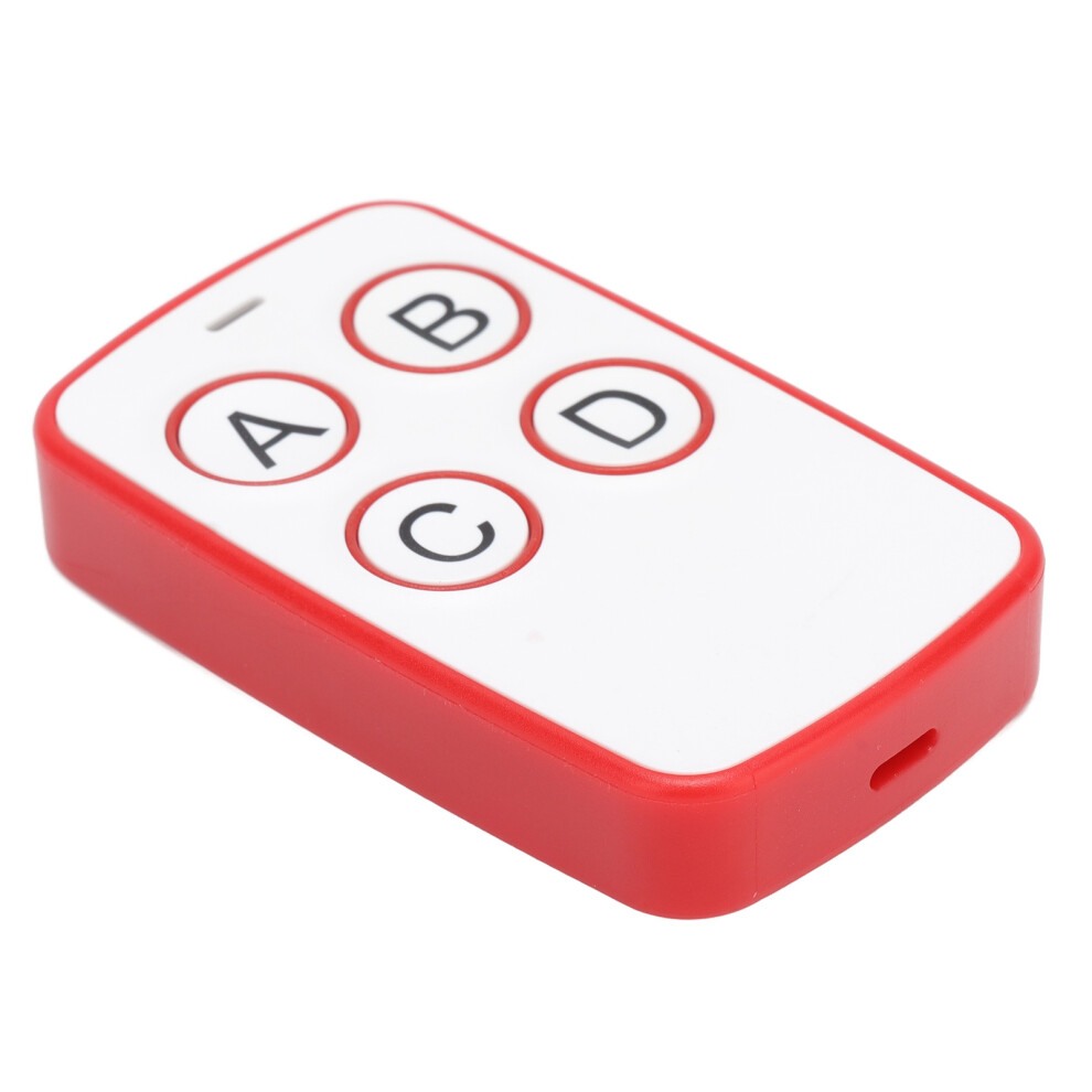 Universal 4-Button Cloning Key Fob Remote Control 315Mhz Red 9361332496772