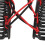 6er-Pack Stretchy Magic Haar-Kamm 7,4x5,5 cm Rot 7