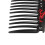 6er-Pack Stretchy Magic Haar-Kamm 7,4x5,5 cm Rot 9
