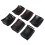 6er-Pack Stretchy Magic Haar-Kamm 7,4x5,5 cm Rot 13