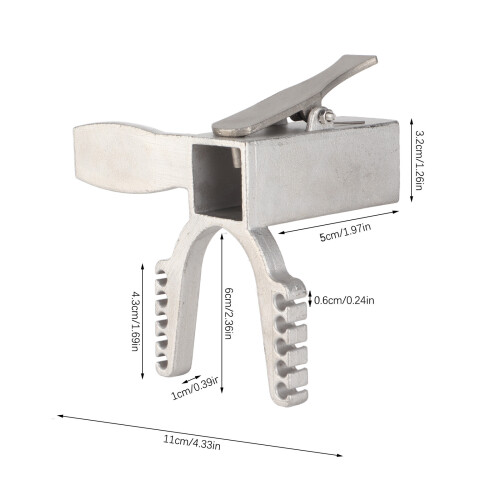 Release Caliper Fingergriff 360 g 11  5  3 cm Silber 1