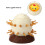 Easter Eggshell Trick Toy Pirate Sword & Barrel – 17x16cm White 3