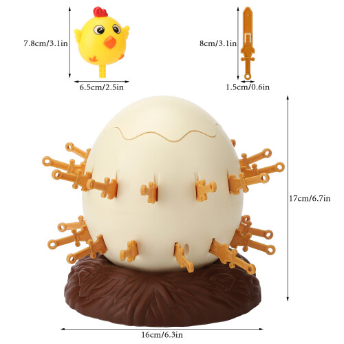 Easter Eggshell Trick Toy Pirate Sword & Barrel – 17x16cm White 1