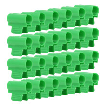 PVC-Gewächshausklemmen 24 Stück Unterstützung für Netze & Abdeckfolien 19-mm-Gewindestange