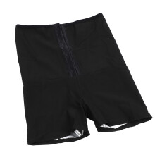 Sauna Sweat Pants PU-Leder Slimming Workout Shorts zum Abnehmen mit Hüftlift, Hoher Bund, Größe L, 60–70 kg