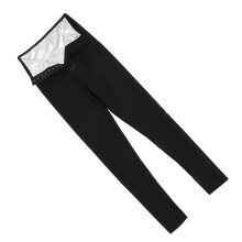 Sauna-Sweatpants für Damen Hoher Taillenschnitt Kompressions-Slimming Gewichte Polyesterbeschichtete PU-Leder Thermo-Leggings Workout Body