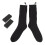 Calcetines calefactados de algodón con batería unisex 2x AA 2
