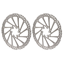 2 piezas de rotores de disco para bicicleta de montaña de acero de 180 mm disipación de calor rápida alta dureza