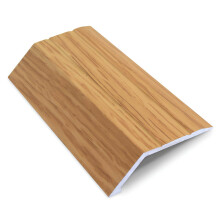 Oak Aluminium Ramp Transition Strip 43mm x 10mm Self Adhesive TAS 2.7m