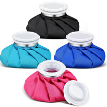 (Classic Pure Style) 4 Pack Reusable Ice Pack and Hot Water Bag for Adults, Cold and Hot Use for Injuries, Pain Relief, Wisdom Teeth, Breastfeeding,