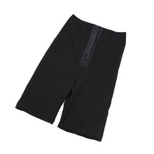 Sauna-Schweiß-Shorts PU-Leder Hoher Bund Schweiß-Yogahosen Bauchweg und Hüftlifting Schweißhosen für Frauen M