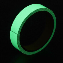 10 m Leuchtband 10 mm grün PVC fluoreszierend