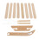 12Pcs Beech Wood Weaving Shuttle Kit for Looms, Handcraft Tool Set 3