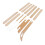12Pcs Beech Wood Weaving Shuttle Kit for Looms, Handcraft Tool Set 15