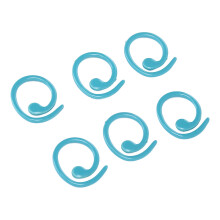 50 pezzi marcatori per punti a spirale in metallo 1,5x1,6 cm Blu