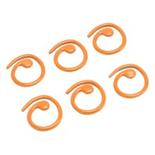 Marcadores de puntadas en espiral 50 piezas metal naranja 1,5 1,6 cm