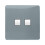 Trendi Switch Trendi Switch 2 Gang RJ45 Cat 6 Modern Designer PC Ethernet Socketin Cool Grey 1