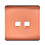 Trendi Switch Trendi Switch 2 Gang RJ45 Cat 6 Modern Designer PC Ethernet Socketin Copper 1