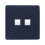 Trendi Switch Trendi Switch 2 Gang RJ45 Cat 6 Modern Designer PC Ethernet Socketin Navy Blue 1